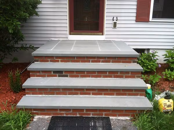 Brick and blue stone service example