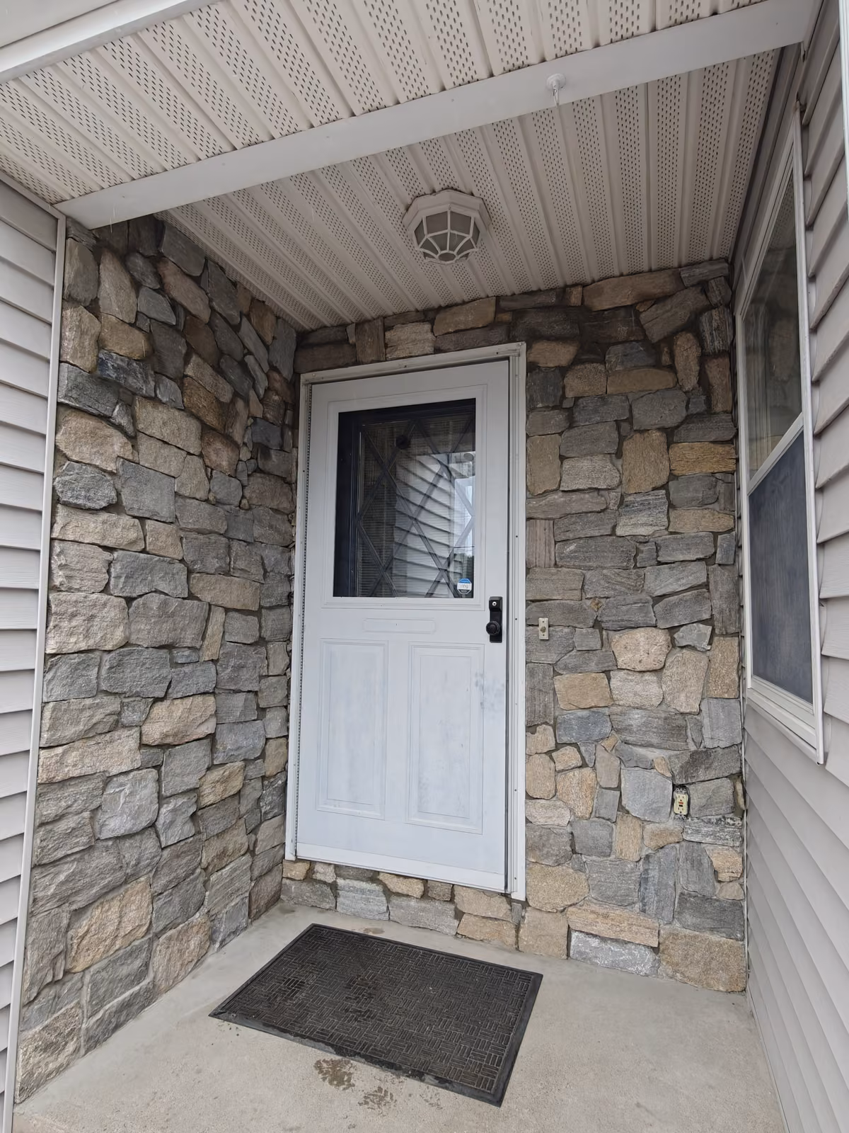 Gray natural stone veneers service example