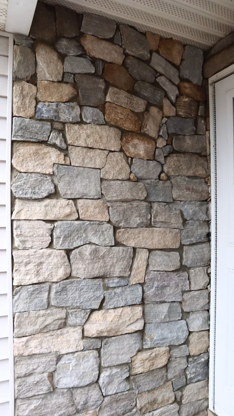 Natural stone wall detail